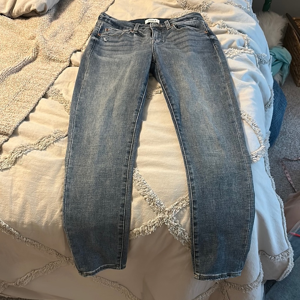 Pistola Blue Straight Leg Jeans with Subtle Fading